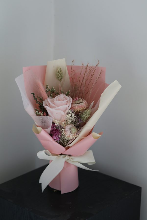 Everblooms Flower Box Light Pink Rose