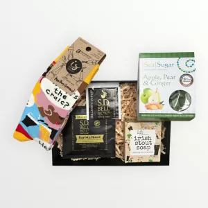Irish Letterbox Gift for Men with Whats the Craic socks