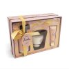 Jardin Wild Roses Candle and Handcream Tube & Pump Gift Set