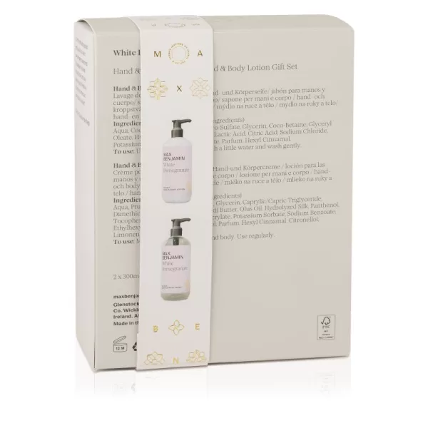 White Pomegranate Hand & Body Wash & Lotion Gift Set - Image 4