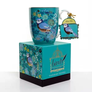 Tipperary Crystal Blue Tit Mug with box